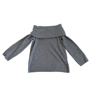 HM Womens Taupe Ribbed Off-the-Shoulder Knit Sweater O/N 420592 Medium NEW